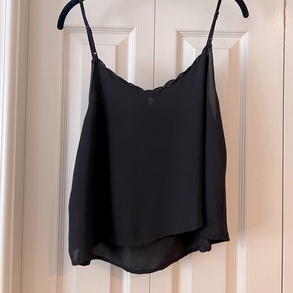 Monk & Lou Eyelet, Scalloped Neck Tank - Picture 2 of 5